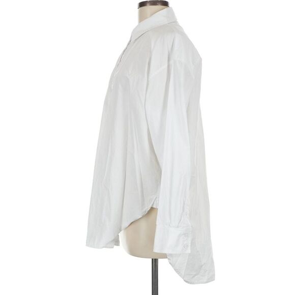 For Days Organic Poplin Oversized Button Down White - Picture 4 of 6
